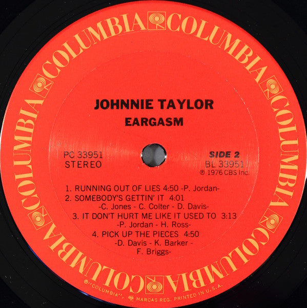 Johnnie Taylor : Eargasm (LP, Album, Pit)
