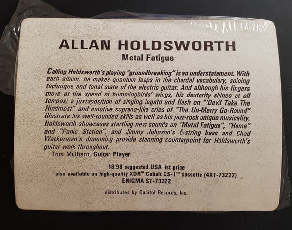 Allan Holdsworth With I.O.U. (3) : Metal Fatigue (LP, Album, RE, All)