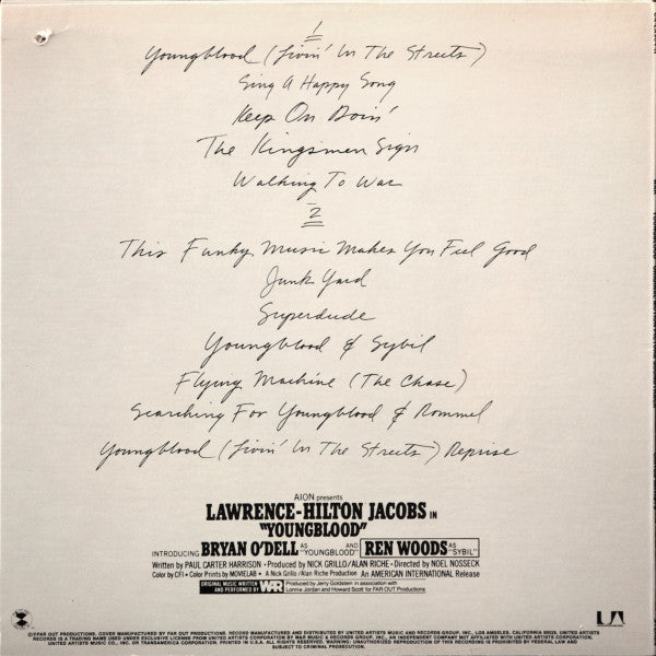 War : Youngblood (Original Motion Picture Soundtrack) (LP, Album, Win)