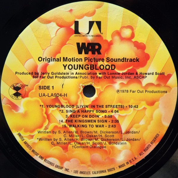 War : Youngblood (Original Motion Picture Soundtrack) (LP, Album, Win)