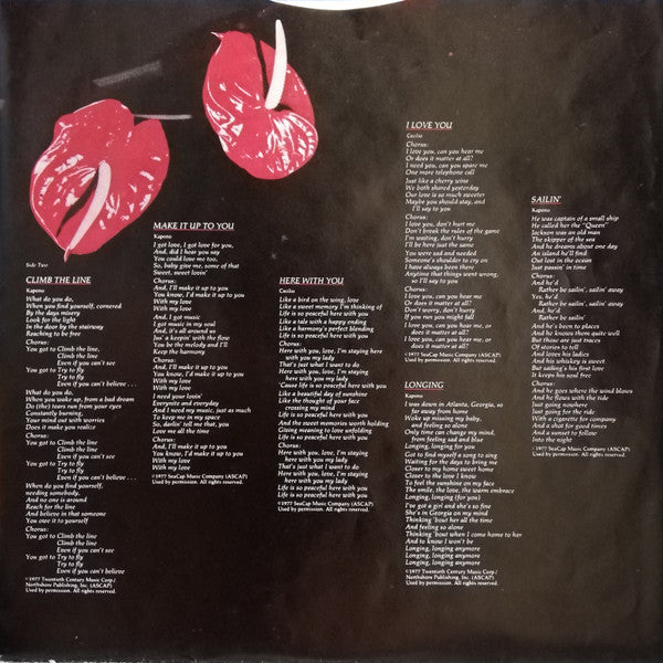 Cecilio & Kapono : Night Music (LP, Album)