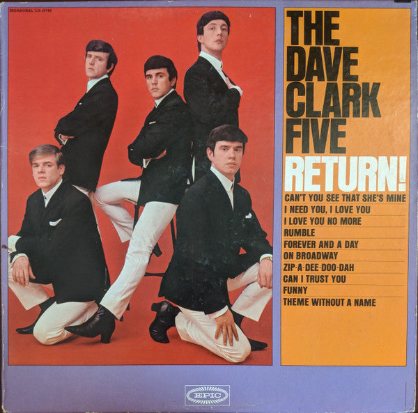 The Dave Clark Five : The Dave Clark Five Return! (LP, Album, Mono, Pit)