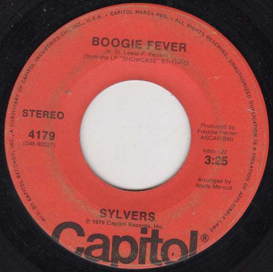 Sylvers* : Boogie Fever / Free Style (7", Single)