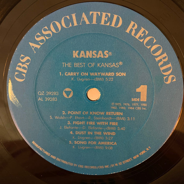 Kansas (2) : The Best Of Kansas (LP, Comp, Car)