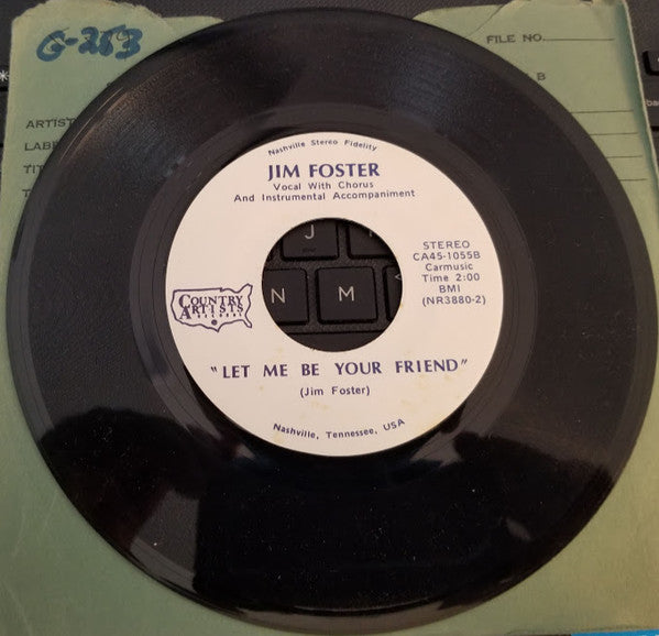 Trooper Jim Foster : Last Will And Testament / Let Me Be Your Friend (7", Single)