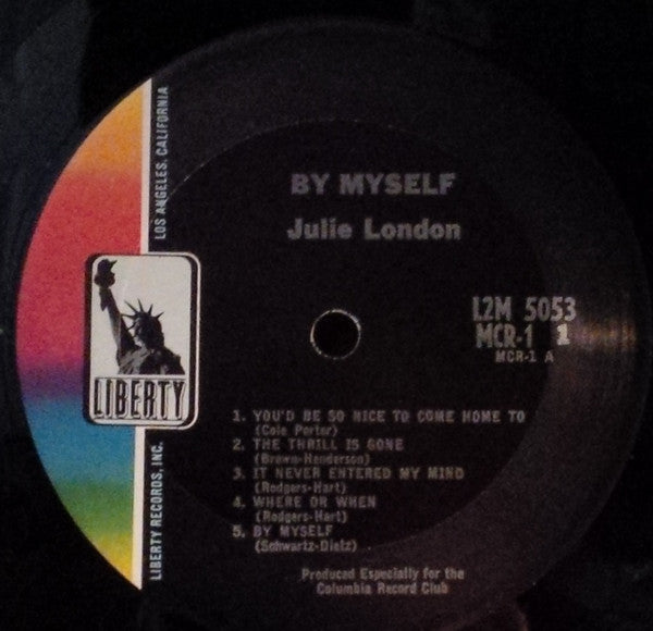 Julie London : By Myself (LP, Comp, Mono, Club)
