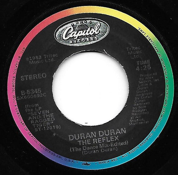 Duran Duran : The Reflex (7", Single, Jac)