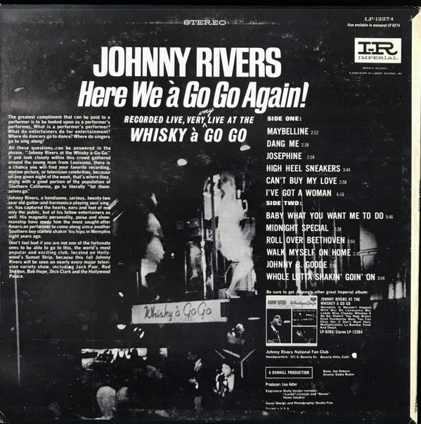 Johnny Rivers : Here We à Go Go Again! (LP, Album)