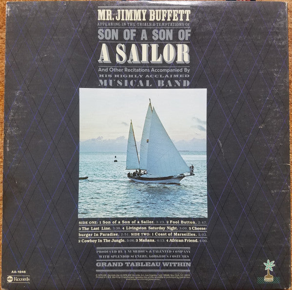 Jimmy Buffett : Son Of A Son Of A Sailor (LP, Album, Mon)