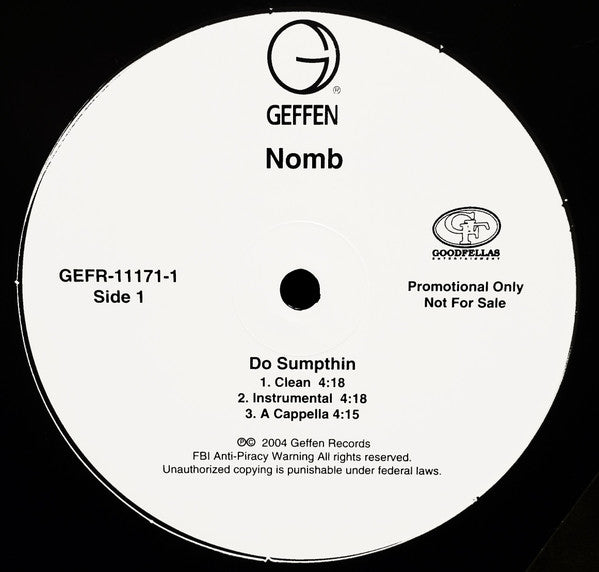 Nomb : Do Sumpthin (12", Promo)
