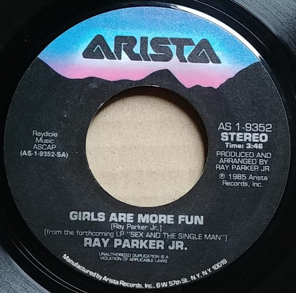Ray Parker Jr. : Girls Are More Fun (7", Single, Styrene, Ind)