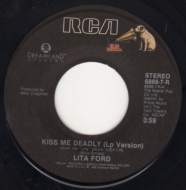 Lita Ford : Kiss Me Deadly (7", Single)