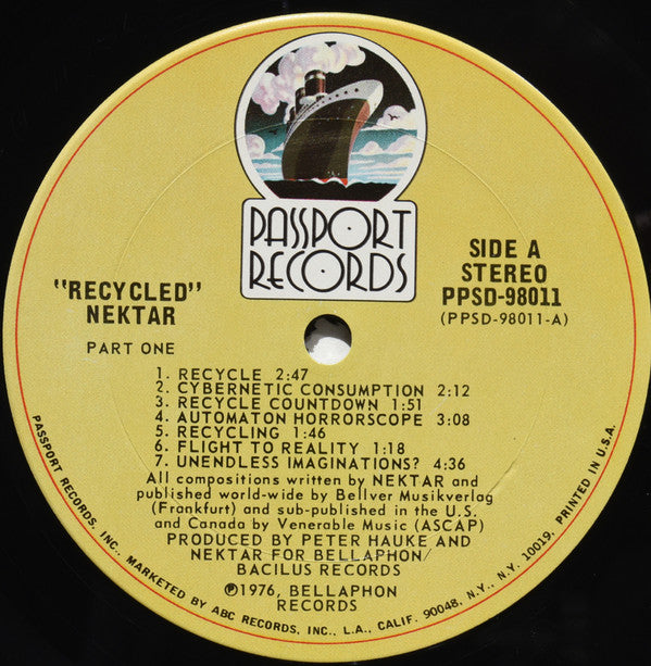 Nektar : Recycled (LP, Album, Ter)