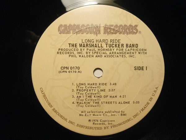 The Marshall Tucker Band : Long Hard Ride (LP, Album, RE)