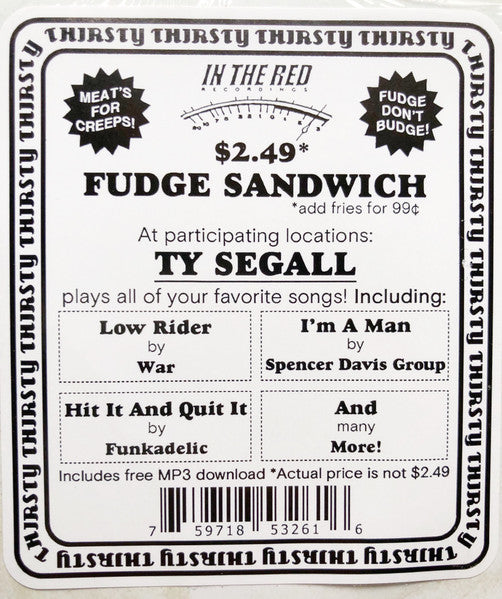 Ty Segall : Fudge Sandwich (LP, Album, Ltd, Ora)