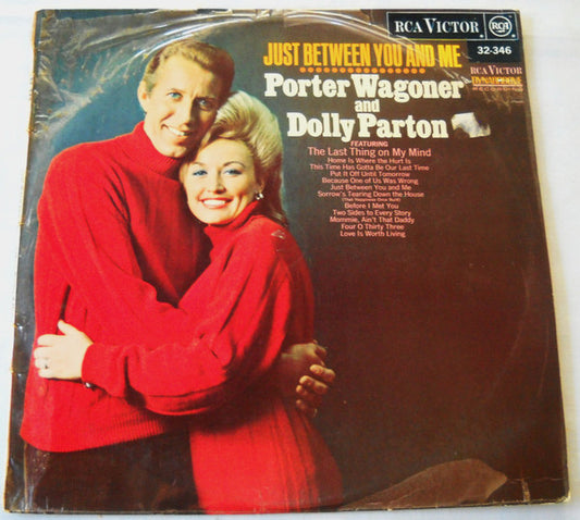 Porter Wagoner And Dolly Parton : Just Between You And Me (LP, Album, Mono)