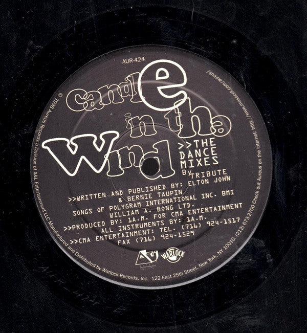 Tribute (6) : Candle In The Wind (The Dance Mixes) (12", Promo)
