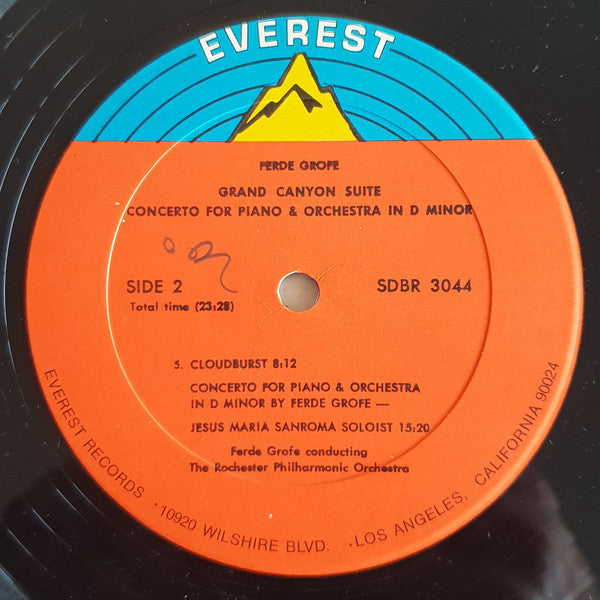 Ferde Grofe*, Rochester Philharmonic Orchestra, Jesus Maria Sanroma : Grand Canyon Suite (LP, RE, Red)