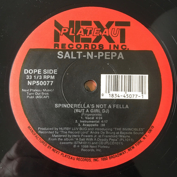 Salt-N-Pepa* : Shake Your Thang / Spinderella's Not A Fella (But A Girl DJ) (12")