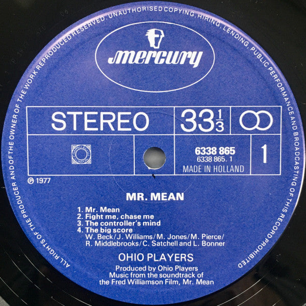 Ohio Players : Mr. Mean (LP, Album, Gat)