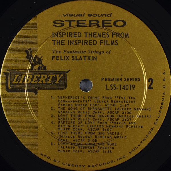 The Fantastic Strings Of Felix Slatkin : Inspired Themes From The Inspired Films (LP)