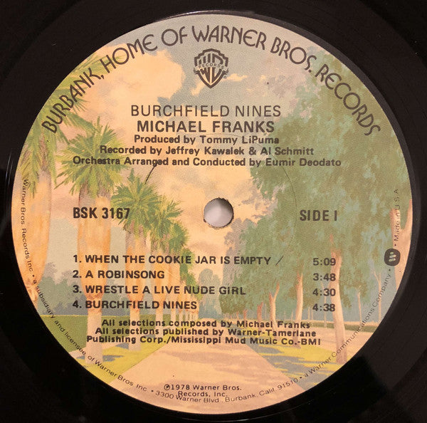 Michael Franks : Burchfield Nines (LP, Album, Los)