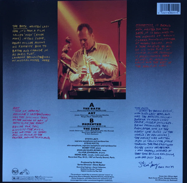Steve Lacy : Momentum (LP, Album)