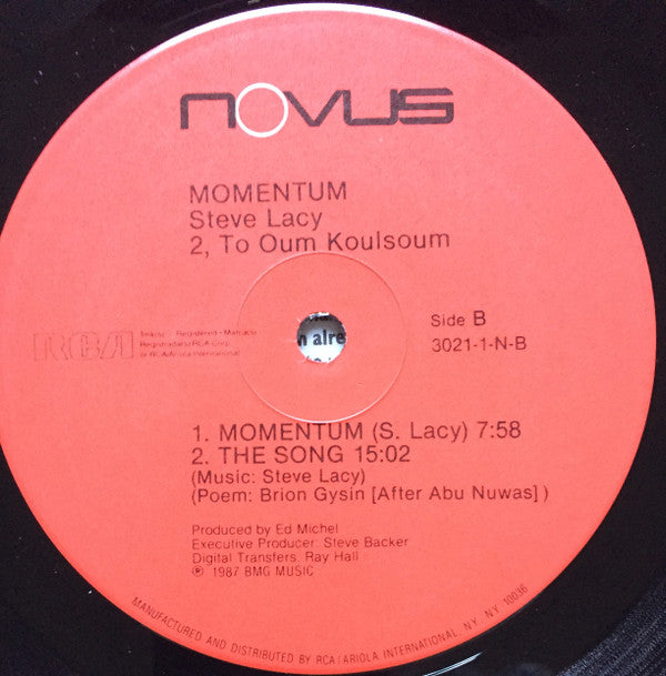 Steve Lacy : Momentum (LP, Album)