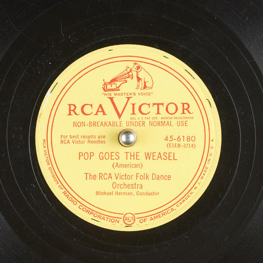 The RCA Victor Folk Dance Orchestra : Pop Goes The Weasel   (10")