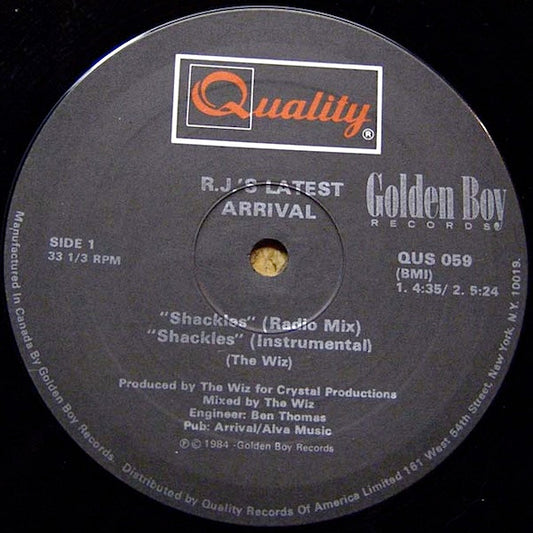 R.J.'s Latest Arrival : Shackles (Radio Mix) (12")