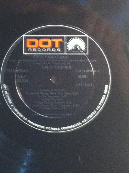 Lalo Schifrin : Cool Hand Luke - Original Soundtrack Recording (LP, Album, RE)