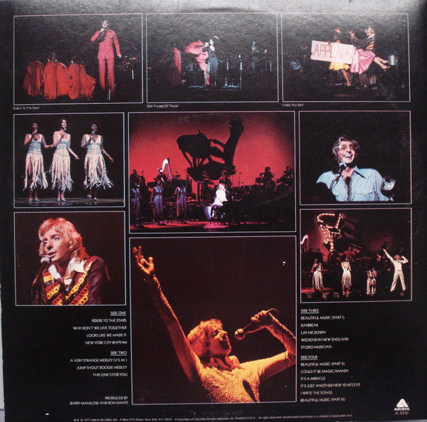 Barry Manilow : Live (2xLP, Album, All)
