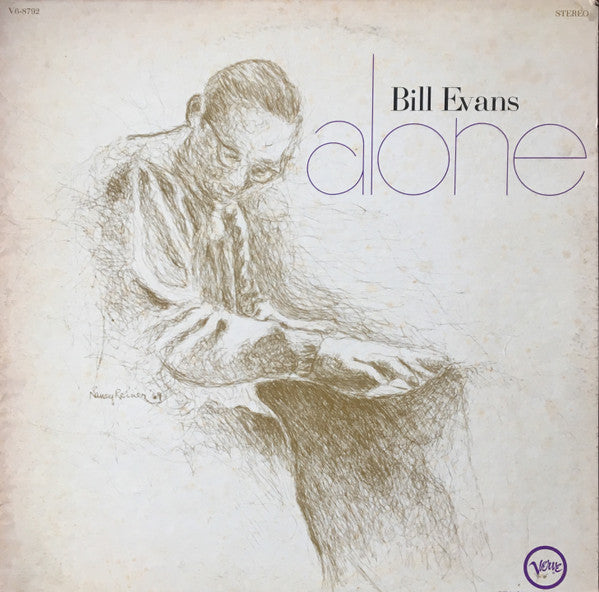 Bill Evans : Alone (LP, Album, RE)