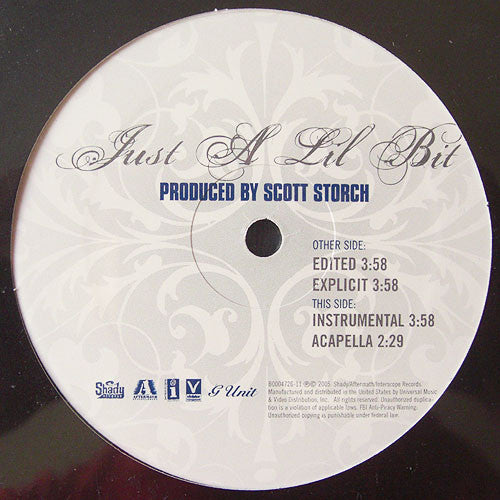 50 Cent : Just A Lil Bit (12")