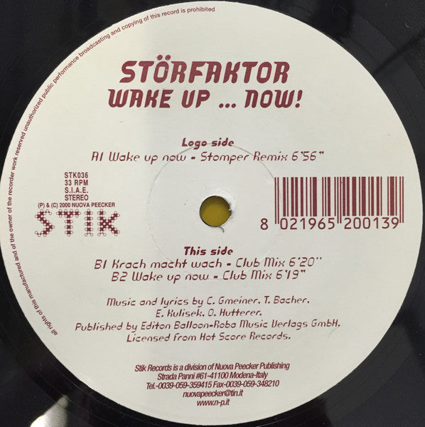 Störfaktor : Wake Up... Now! (12")