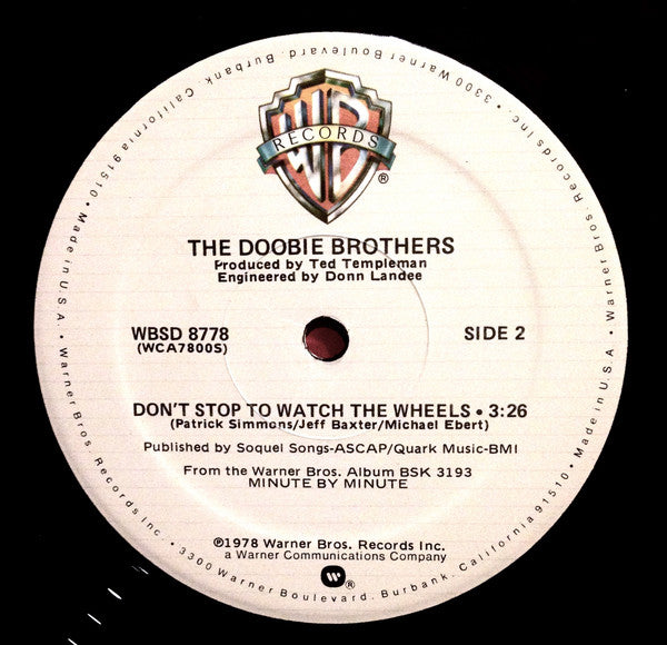The Doobie Brothers : What A Fool Believes (12", Single, Mon)