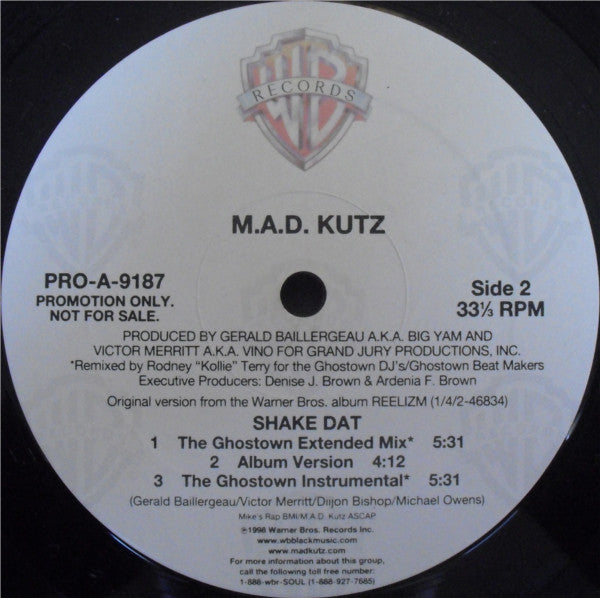 M.A.D. Kutz : Shake Dat (Remix) (12", Promo)