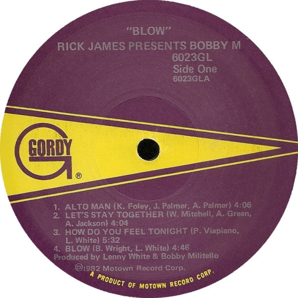 Rick James Presents Bobby M* : Blow (LP, Album)