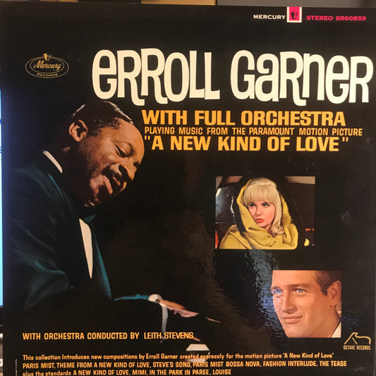 Erroll Garner With Full Orchestra Conducted By Leith Stevens : Playing Music From The Paramount Motion Picture "A New Kind Of Love" (LP, Album)
