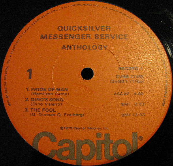 Quicksilver Messenger Service : Anthology (2xLP, Comp, Los)