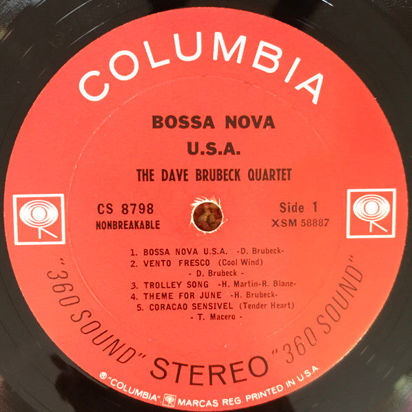 The Dave Brubeck Quartet : Bossa Nova U.S.A. (LP, Album, Pit)