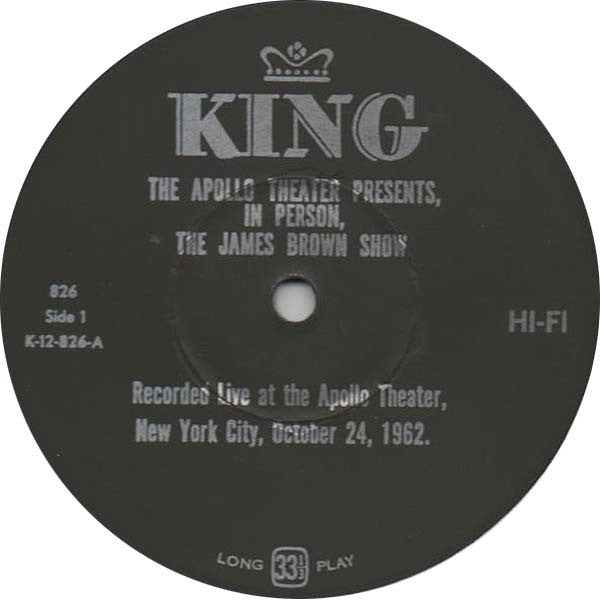 James Brown : Live At The Apollo (The Apollo Theater Presents In Person! The James Brown Show) (LP, Album, Mono, RE)