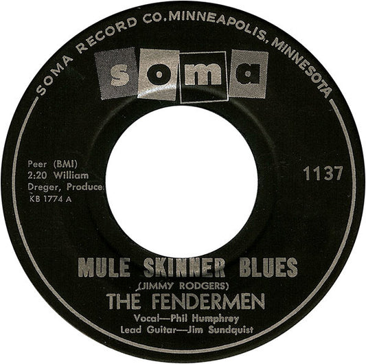The Fendermen : Mule Skinner Blues / Torture (7", Single)