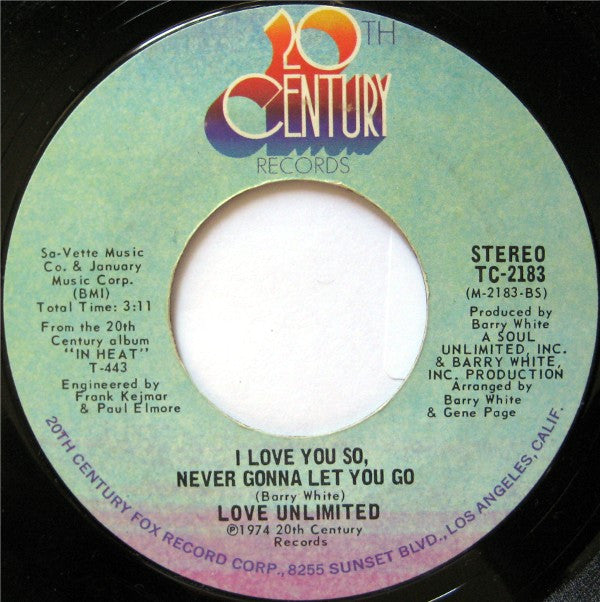 Love Unlimited : Share A Little Love In Your Heart / I Love You So, Never Gonna Let You Go (7", Single)