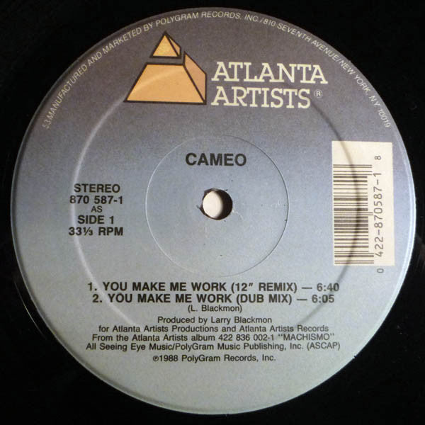 Cameo : You Make Me Work (12", Single)