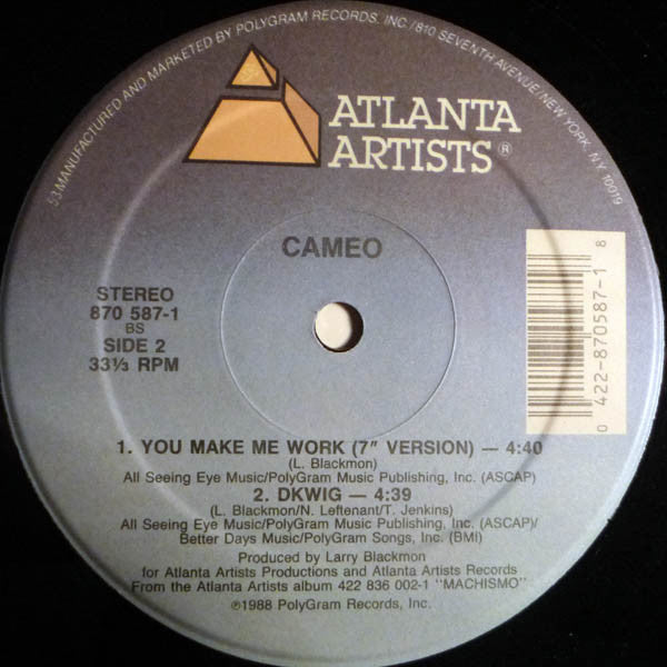 Cameo : You Make Me Work (12", Single)