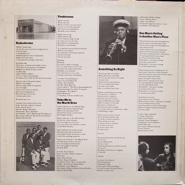 Paul Simon : There Goes Rhymin' Simon (LP, Album, Ter)