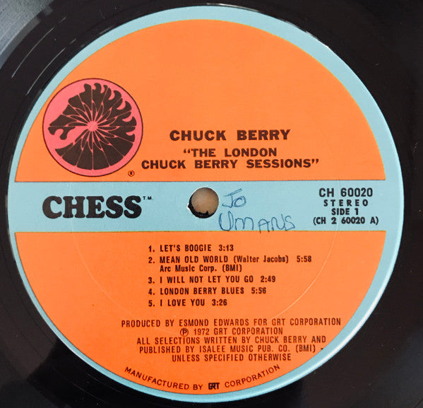 Chuck Berry : The London Chuck Berry Sessions (LP, Album, Pit)
