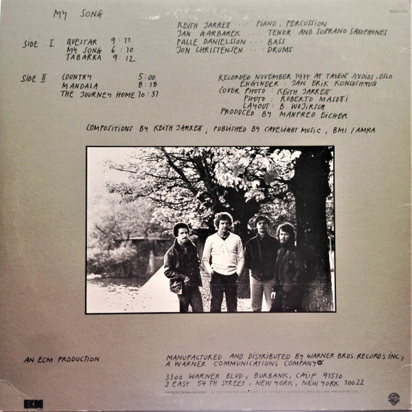 Keith Jarrett / Jan Garbarek / Palle Danielsson / Jon Christensen : My Song (LP, Album)
