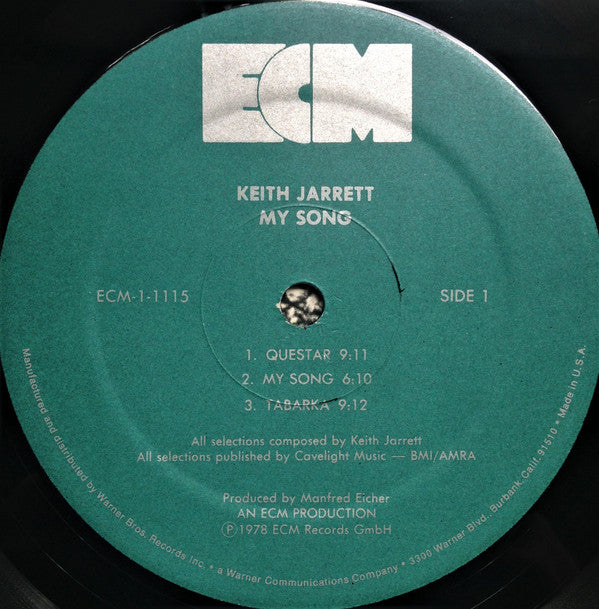 Keith Jarrett / Jan Garbarek / Palle Danielsson / Jon Christensen : My Song (LP, Album)